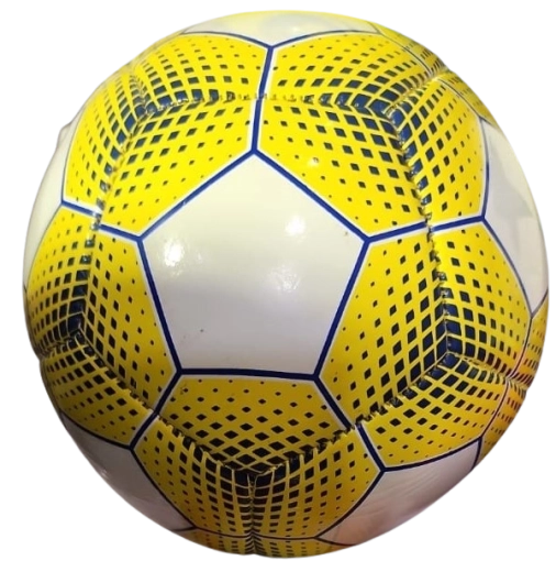 Mini pallone da calcio giallo-bianco