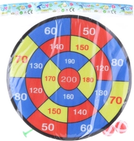 Bersaglio con velcro a palline e freccette