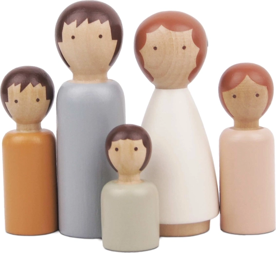 Le Toy Van famiglia di personaggi in legno per casa delle bambole (5 personaggi)