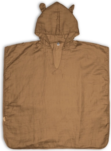 NuuRo Flor poncho in mussola iced coffee 1–2 anni - 1 pezzo