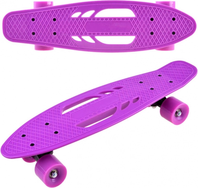 Penny skateboard per bambini con fori di presa fino a 50 kg – Viola