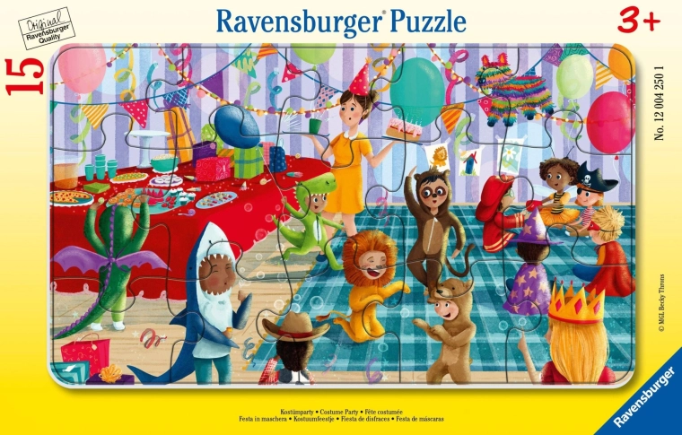 Puzzle Ravensburger Festa in maschera 15 pezzi