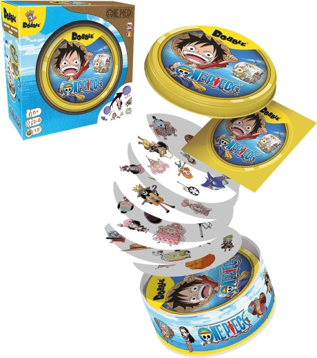 Asmodee Dobble One Piece – gioco di osservazione in scatola di latta