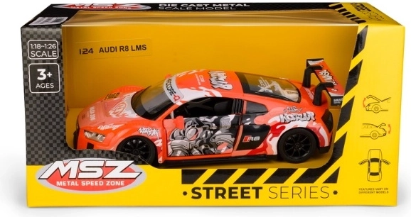 Modello da collezione MSZ Audi R8 LMS WASA in scala 1:24