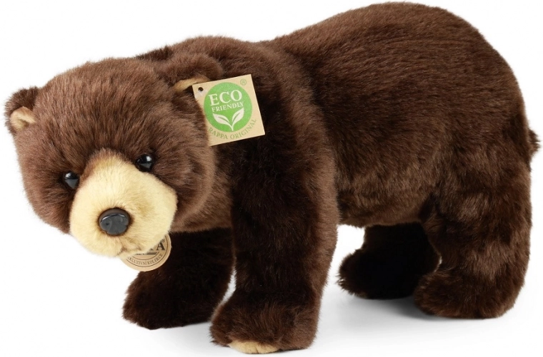 Orso marrone di peluche in piedi 40 cm eco-friendly