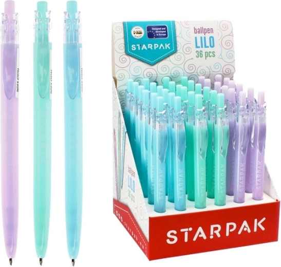 Penna a sfera retrattile in colori pastello 0,7 mm - 1 pezzo