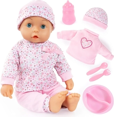 Bambola morbida Bayer Design My First Lisa con accessori 36 cm rosa