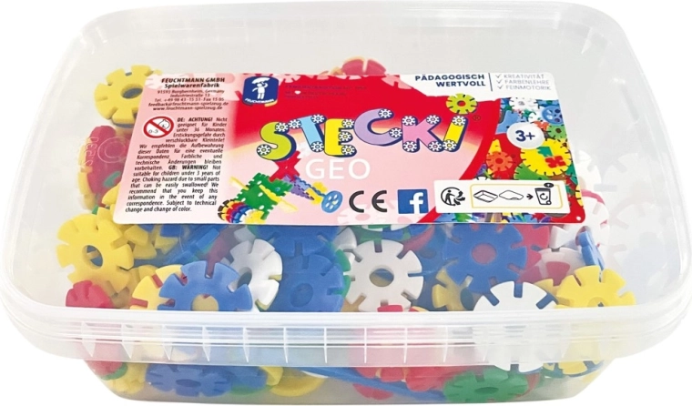 Set di costruzione universale Stecki – colorato set geometrico per bambini