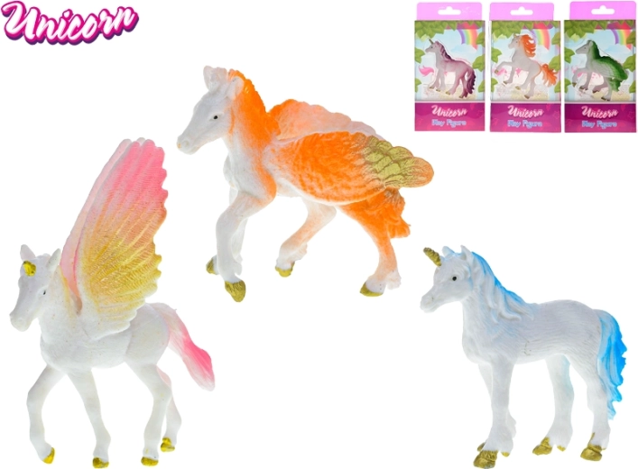 Unicorno figurina 9 cm – 4 tipi, mix di colori