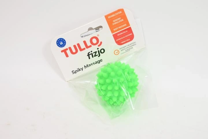 Fizjo pallina da massaggio riabilitativa con punte 5,4 cm verde