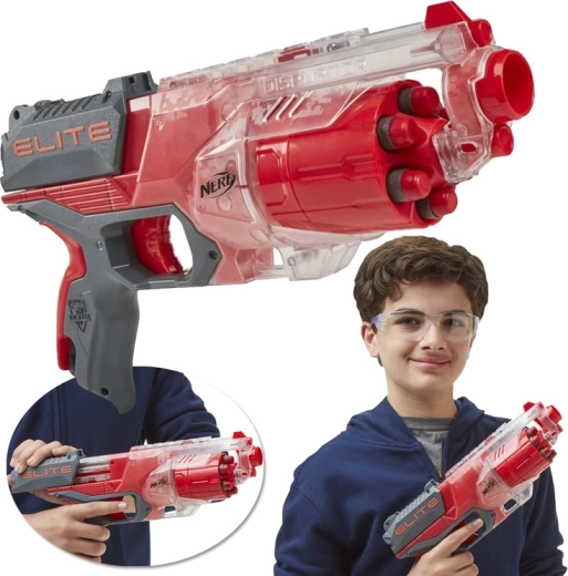 Nerf Elite Disruptor – blaster rosso con gittata fino a 27 m