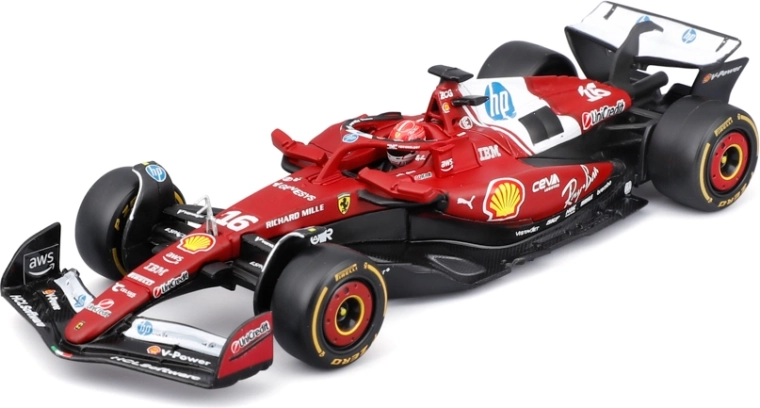 Modello F1 Bburago in box acrilico Ferrari SF-25 (2025) Charles Leclerc 1:43