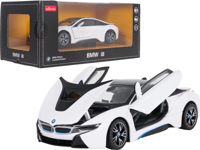Modello metallico BMW i8 in scala 1:24 RASTAR