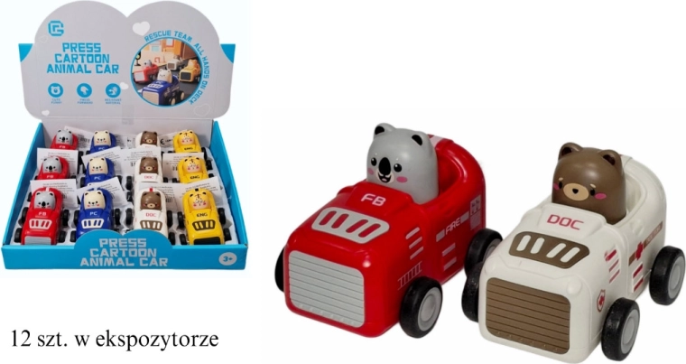 Macchinina per bimbi con movimento “press and go” - 1 pezzo