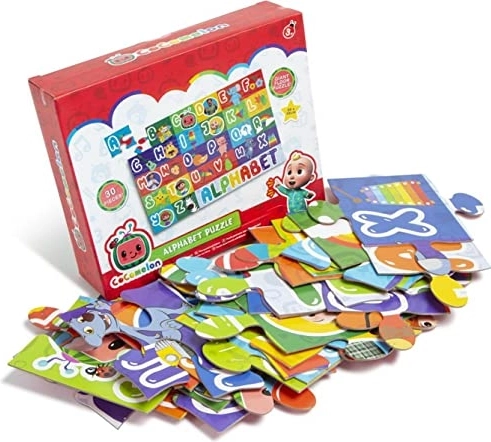 Cocomelon puzzle da pavimento alfabeto 88 × 53 cm