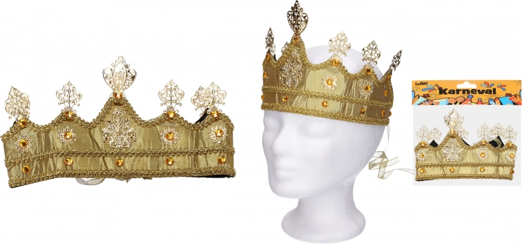 Set di carnevale Corona dorata