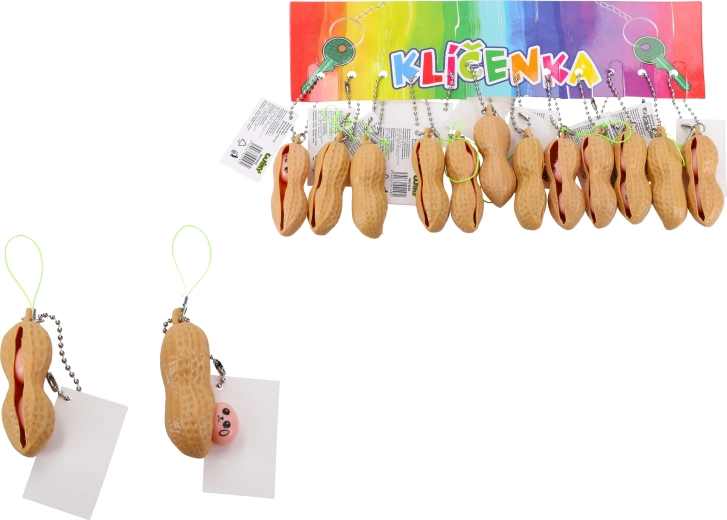 Portachiavi arachide schiacciata