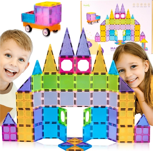 Costruzioni magnetiche 3D – set da 85 pezzi