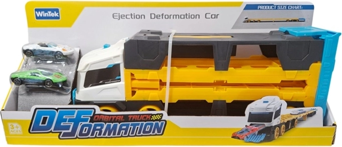 Camion carro attrezzi pieghevole con pista e lanciatore
