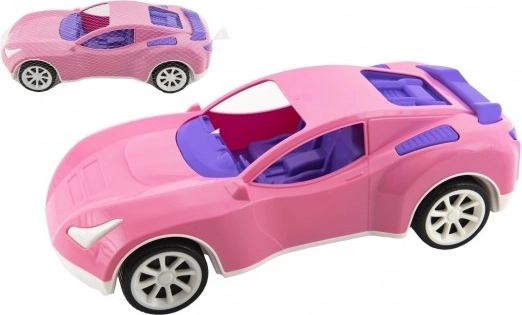 Auto sportivo in plastica 38 cm in rete – rosa