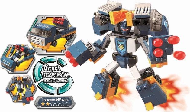 Qman Blast Ranger guardiano esplosivo set di costruzione 2-in-1