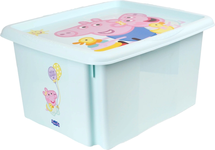 Contenitore portaoggetti con coperchio Peppa Pig 24 l