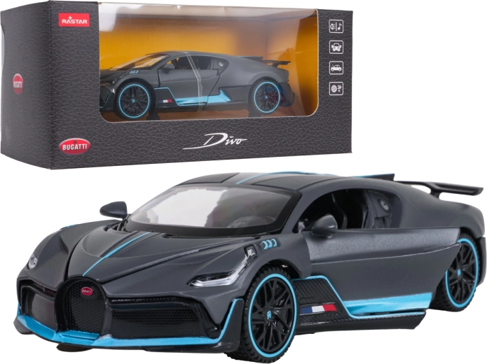 Modello metallico Bugatti Divo in scala 1:32, grigio RASTAR