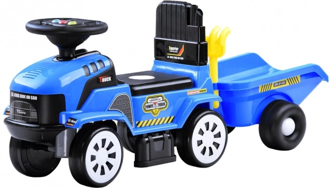 Macchinina a spinta trattore con rimorchio e melodie per bambini – Trattore