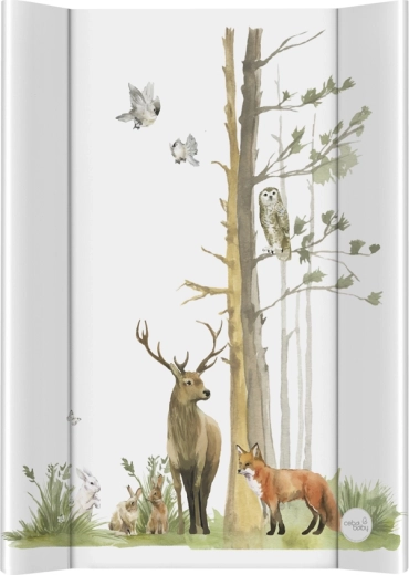 Ceba Baby fasciatoio morbido con bordi laterali Basic Woodland 50 × 70 cm