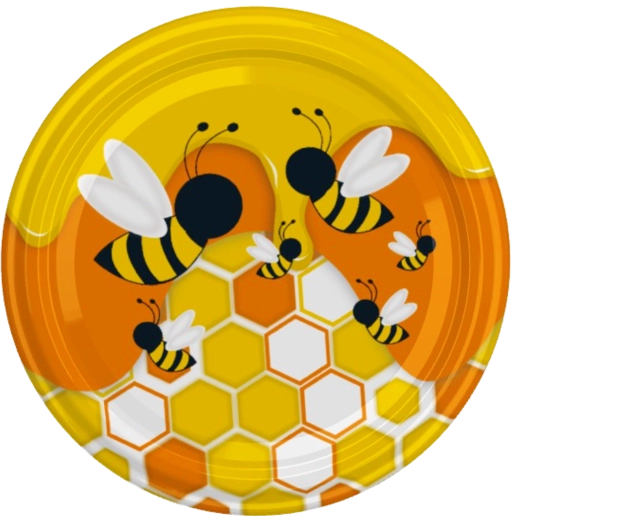 Coperchi fi82 con motivo ape – 6z, cartone 660 pz