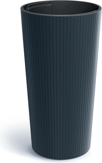 Vaso Lamia Slim antracite con inserto estraibile