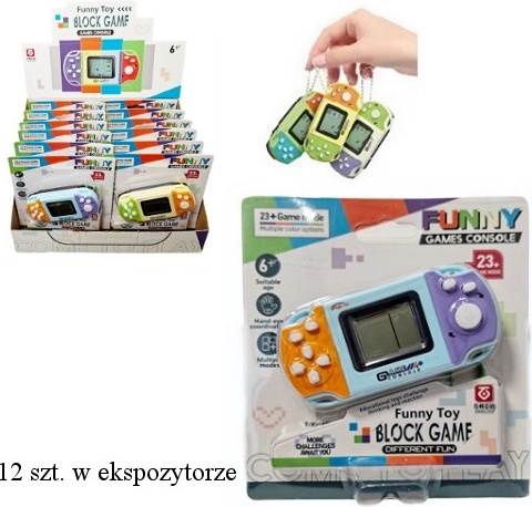 Portachiavi elettronico – mini console di gioco con 23 giochi