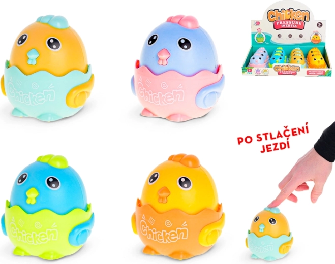 Pulcino mobile 7 cm – giocattolo interattivo per bambini dai 3 anni