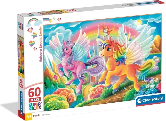 Clementoni maxi puzzle unicorni 60 pezzi Unicorn Magic