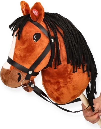 Hobby horse baio su bastone