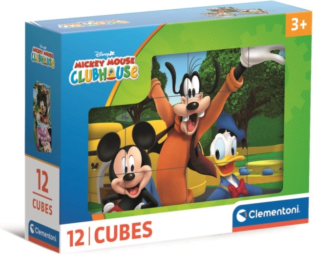 Puzzle cubi 12 pz DISNEY Club degli amici di Minnie e Topolino – Clementoni