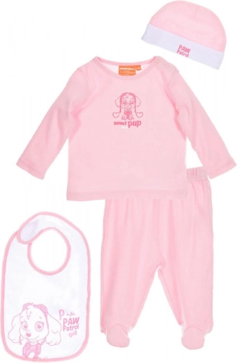 Set regalo per neonata/o Paw Patrol, rosa, 4 pezzi