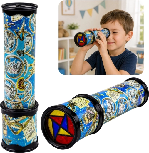 Caleidoscopio classico per bambini – cannocchiale educativo colorato 20 cm