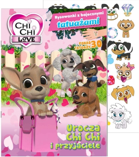 Chi Chi Love album da colorare con tatuaggi fiabeschi - volume 1