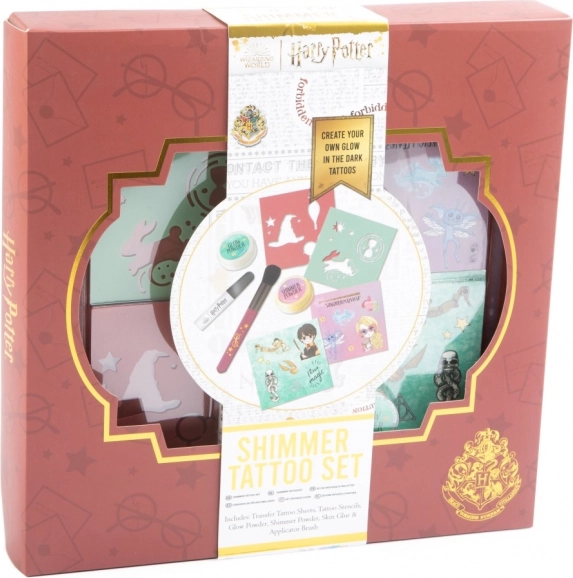 Set di Tatuaggi Che Brillano nel Buio Harry Potter