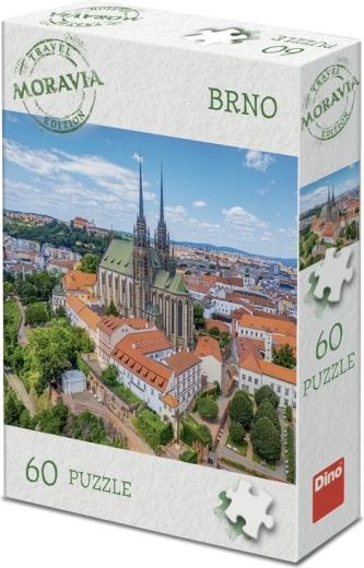 Puzzle Dino edizione turistica Moravia: Brno (60 pezzi)