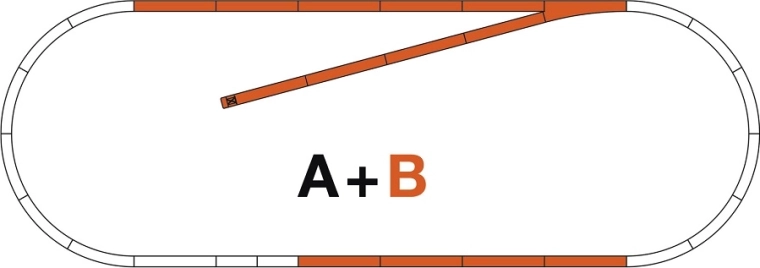 Roco Line set di binari B con massicciata – tratto rettilineo H0