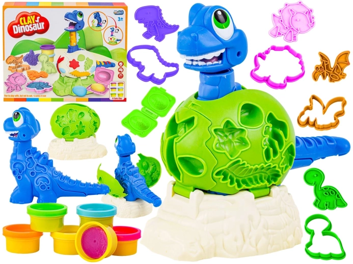 Set creativo con pasta modellabile: dinosauro che si schiude