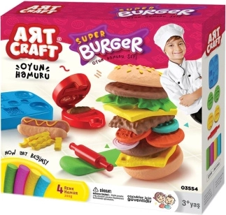 Set creativo Art craft per modellare hamburger 200 g