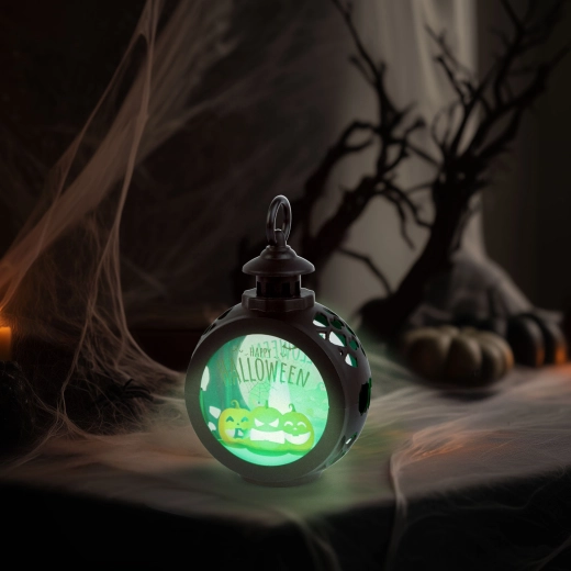 Decorazione LED sospesa di Halloween a forma di zucca