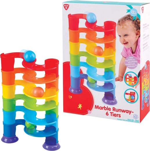 PLAYGO Pista per biglie a 6 livelli