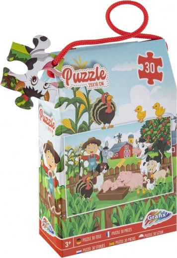 Puzzle fattoria 30 pezzi 29 × 18 cm