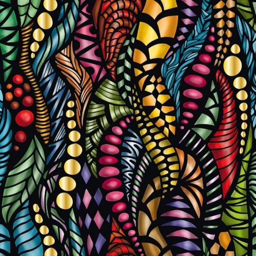 Puzzle quadrato Curiosi Q Gold – motivo I, 72 pezzi