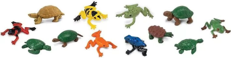 Safari Ltd. figurine di rane e tartarughe - 48 pz
