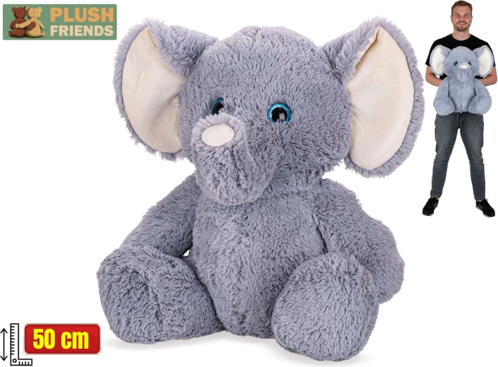Plush Friends elefante di peluche seduto 50 cm